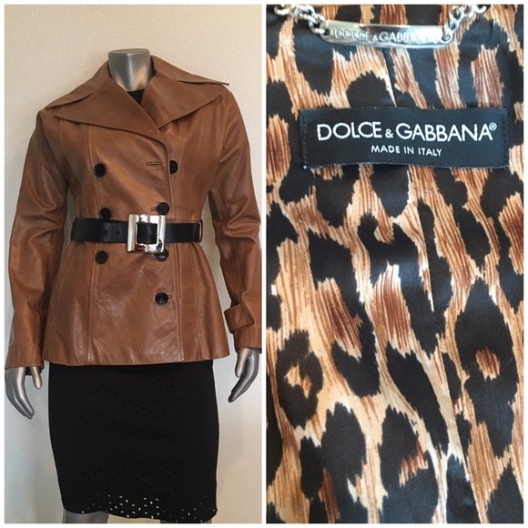 🟡DOLCE & GABANNA Buffalo Leather Jacket